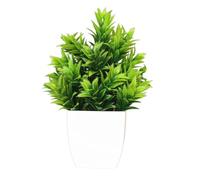 Zephylix Artificial Bonsai, Artificial Plants Indoor Fake Plants Bonsai Tree Small Fake Plants 2.56" x 2.76"for Bookshelf Bathroom Home Décor, Farmhouse Zen Garden Room Decor N