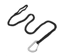 Zephylix Kayak Paddle Leash, 1/2/4Pcs Stretchable Strap Lanyard Rope Kayak Rod Leash Kayak Paddle Lanyard for Kayaking, Canoeing Black 2pcs