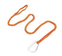 Zephylix Kayak Paddle Leash, 1/2/4Pcs Stretchable Strap Lanyard Rope Kayak Rod Leash Kayak Paddle Lanyard for Kayaking, Canoeing Orange 4pcs
