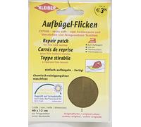 Zephyr iron-on patches, size: 40 cm x 12 cm, fine patches, material: 100 % cotton 05 hellbraun