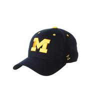 Zephyr NCAA Michigan Wolverines Men's Stretch Fitted Hat Team Colour, Michigan Wolverines Navy, Large