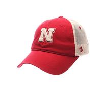 Zephyr NCAA Nebraska Cornhuskers Adult Men University Relaxed Cap, Adjustable, Team Color/Stone