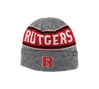 Zephyr Rutgers Scarlet Knights Gray Striped Mayer Cuff College Beanie Hat - NCAA Fleece Lined Cuffed Winter Knit Toque Cap