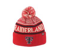 Zephyr Texas Tech Red Raiders Stenmark Red Heathered Cuff Beanie Hat Pom - NCAA Fleece Lined Cuffed Winter Knit Cap