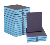 ZephyrCraft 12 Pcs Sanding Sponges, 100x120mm 60-400 Grit Sanding Blocks, Wet and Dry Reusable Sanding Block, Sanding Blocks for Wood, Crafts, Drywall, Metal, Blue