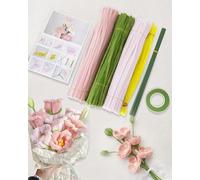 ZephyrCraft 342 Pcs Pipe Cleaner Set, 30cm x 6cm Long Flexible Pipe Cleaners in 4 Colours, Chenille Stems DIY Arts & Crafts Creative Handmade DIY Decorations