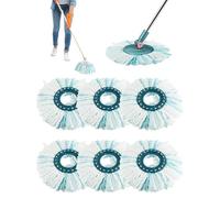 ZephyrCraft 6 Pack Replacement Mop Heads Compatible with Leifheit Clean Twist Disc Mop, Durable Microfiber Mop Replacement Heads Highly Absorbent Microfibre Mop Head for Cleaning All Floor Types