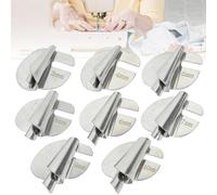 ZephyrCraft 8 Pcs Sewing Machine Accessories, Rolled Hem Presser Foot 3-10mm, Universal Stainless Steel Sewing Machine Feet for Home & Professional Use