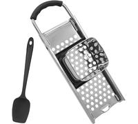 ZephyrCraft Spaetzle Maker, Stainless Steel Spaetzle Make Pasta Maker Noodle Dumpling Maker Kitchen Pasta Cooking Tool with Safety Pusher and Rubber Handle