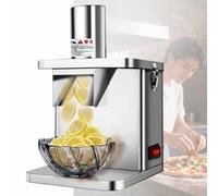 ZephyrGlow Commercial Vegetable Dicer Electric Fruit Dicing Machine Heavy Duty Stainless Steel Electric Carrot Potato Onion Granular Cube Cutting Ordinary