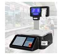 ZephyrGlow Electronic Price Computing Scale Digital Deli Meat Food Computing Retail Price Scale, Label Printing Scale for Deli Farmers Markets Restaurants