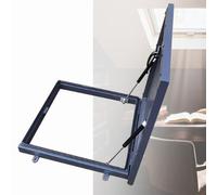 ZephyrGlow Stainless Steel Attic Basement Cellar Stairway Exit Cover, Rainproof Roof Access Hatch Cover (with Hydraulic Rod and Rubber Seal), Lockable Flat Roof Access Hatch Door. 70 * 70cm