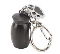 ZephyVita Pet Urns with Keychain Grimstone Print (Black)