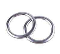 ZEPHYX 2pcs Car Inner Air Vent Outlet Decoration Ring Cover Trim for Vito W447 2014 2015 2016 2017 2018 Dashboard Air Vent Cover