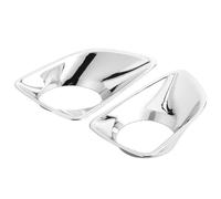 ZEPHYX 2Pcs Front Fog Lamp Cover Trim Chrome Plating Fog Light Decor, for NISSAN, for Navara NP300 Frontier 2015-2019 Car Accessories Fog Light Cover