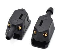 ZEPHYX 2Pcs Universal Car Windscreen Washer Wiper Blade Water Spray Jets Nozzles Mounted onto 8mm 9mm Arm Adjusted 4 Way Upgrade Nozzle windshield spray nozzle