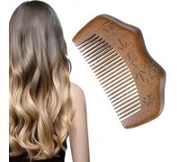 ZEPIQOR Labor Pain Birthing Comb, Labor Comb with Leather Case Wooden Comb Engraved No Pain Essential Gift for First Mom for Pregnant Women