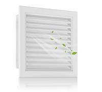 Zepoty 10" X 10" Aluminum Gable Vent with Screen, Effective Attic and Shed Ventilation Solution, Durable and Stylish Louvered Design for Optimal Airflow, Vent Opening: 8" X 8"