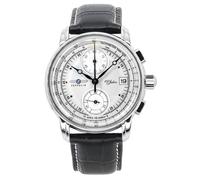 Zeppelin 100 Jahre Chronograph Silver Dial Quartz Steel 50M Men's Watch Z86701