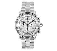 Zeppelin 100 Jahre Chronograph White Dial Quartz 50M Z7680MB1 Men's Watch