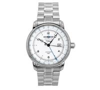 Zeppelin 100 Jahre GMT Stainless Steel Silver Dial Automatic Z8666MB1 Mens Watch