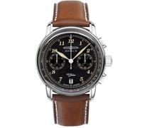 Zeppelin 100 Year 76743 - Man - 42 mm - Analogue - Quartz - Mineral Glass Black 22 mm