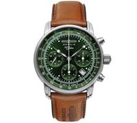 Zeppelin 100 Year Automatic Swiss Made 86184 - Man - 42 mm - Analogue - Automatic - Sapphire Glass Green 22 mm