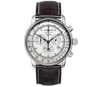 Zeppelin 7680-1 100 Years Silver Tone Dial Chronograph Watch