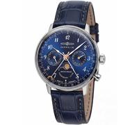 Zeppelin 7037-3 Hindenburg LZ129 Ladies Watch moon phase 36mm