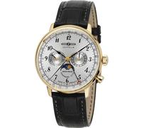 Zeppelin 7038-1 Hindenburg moon phase LZ129 Mens Watch 40mm 3ATM