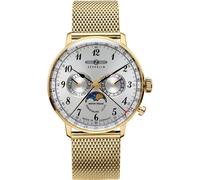 Zeppelin LZ129 Hindenburg Moonphase Silver Dial 7039M1 Women's Ladies Watch