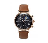 Zeppelin 7196-2 Men's Watch Moon Phase Chronograph Leather