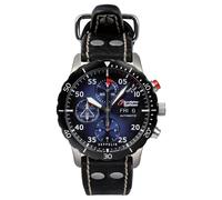 Zeppelin 7218-3 Eurofighter Chronograph Leather Strap Wristwatch