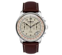 Zeppelin 7614-5 Los Angeles Chronograph Brown Leather Strap Watch