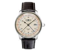Zeppelin 7668-5 Men's Automatic Dual Time with Leather Strap