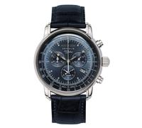 Zeppelin 7680-3 100 Years Blue Dial Leather Strap Watch