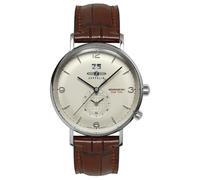 Zeppelin 8044-5 Hindenburg Men's Watch - Made in Germany, Silver Colour, Brown Leather Strap