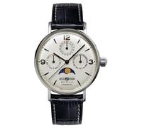 Zeppelin 8075-5 Hindenburg Women's Quartz Watch - Moon Phase & Calendar - Made in Germany