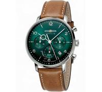 Zeppelin 8086-4N Hindenburg LZ129 Chronograph Mens Watch Solar 41mm 5ATM