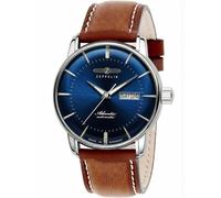 Zeppelin Atlantic Blue Dial Leather Automatic Steel 100M Men's Watch Z84663