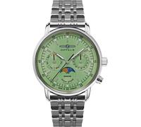 Zeppelin Women's Watch LZ 14 Marine Moon Phase with Steel Strap 8637M-4