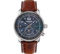 Zeppelin 8644-3 dual time men`s watch LZ126 Los Angeles Mens Watch 43mm 5ATM