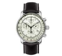 Zeppelin 8680-3 100 Years Silver Tone Dial Chronograph Watch