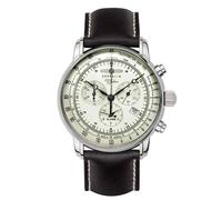 Zeppelin 8680-3 100 Years Silver Tone Dial Chronograph Watch