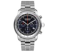 Zeppelin 8888MB-3 Men's Chronograph - Stainless Steel Case Silver Tone, Blue Dial