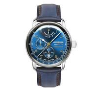 Zeppelin 9690-3 Méditerranée Automatic Men's Watch Silver with Multifunction and Display Back 42 mm