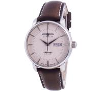 Zeppelin Atlantic Beige Dial Leather Strap Automatic 8466-5 84665 Men's Watch