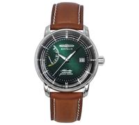 Zeppelin Atlantic Leather Strap Dark Green Dial Automatic 84624 Men's Watch