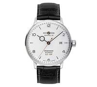 Zeppelin Automatic Men's Watch LZ129 Hindenburg Black Leather Strap 8062-1