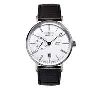 Zeppelin Automatic Watch 7104-1, White Dial with Black Leather Band., Strap.